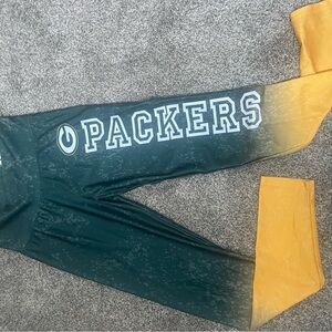 NFL Green and Yellow Packers Women's Pants